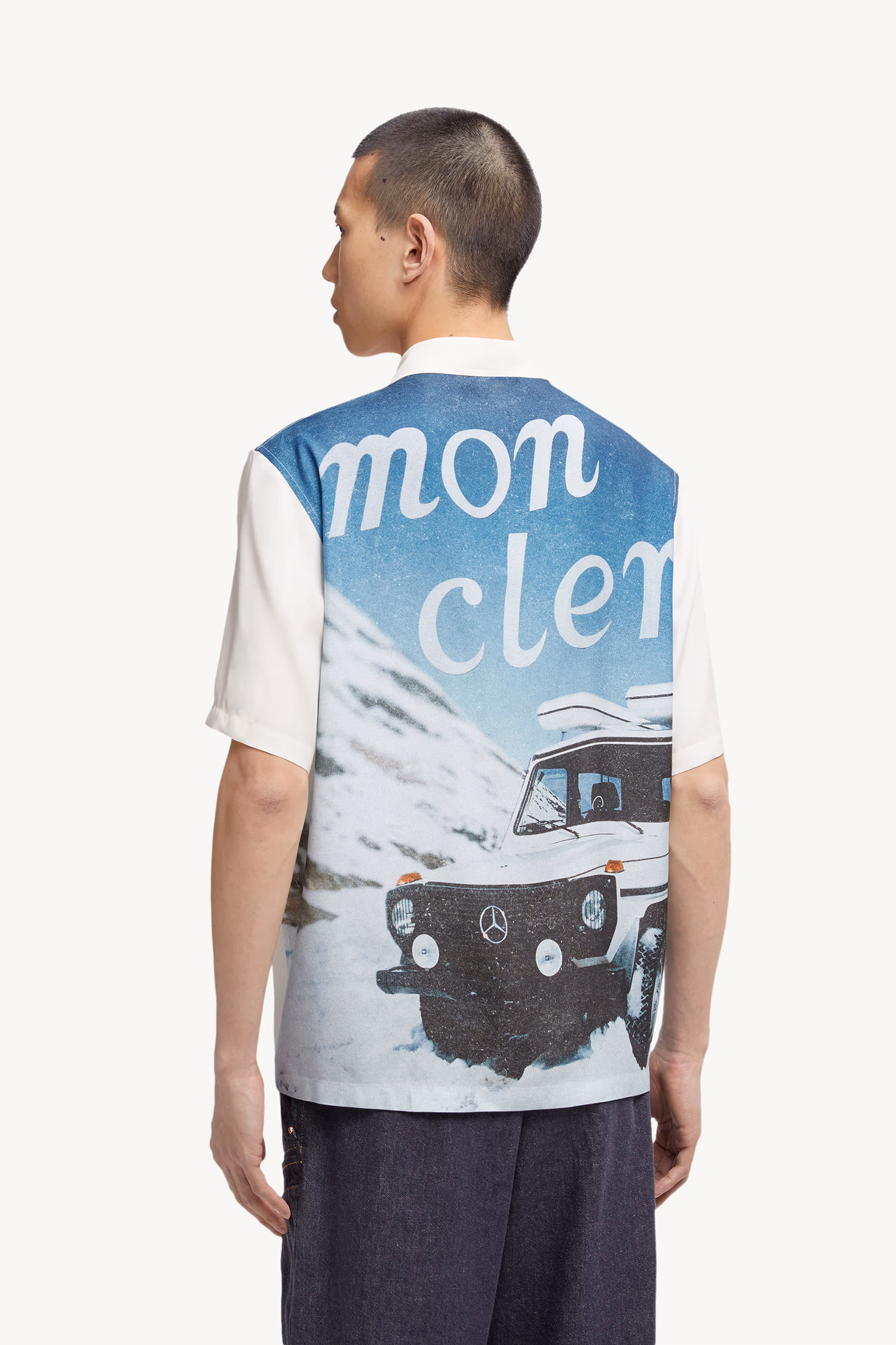 Camisa de satén Moncler x Mercedes-Benz de NIGO Hombre Blanco Moncler 5